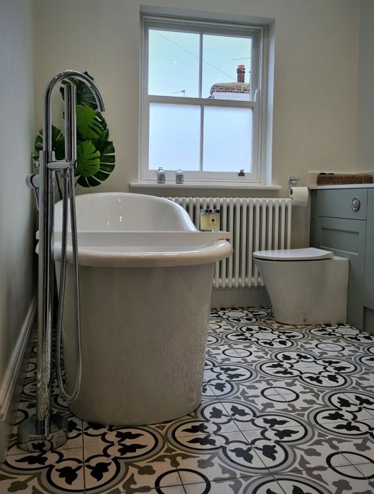 Beautiful Bathroom Designed and Installed by Leger Interiors in a York Victorian Home