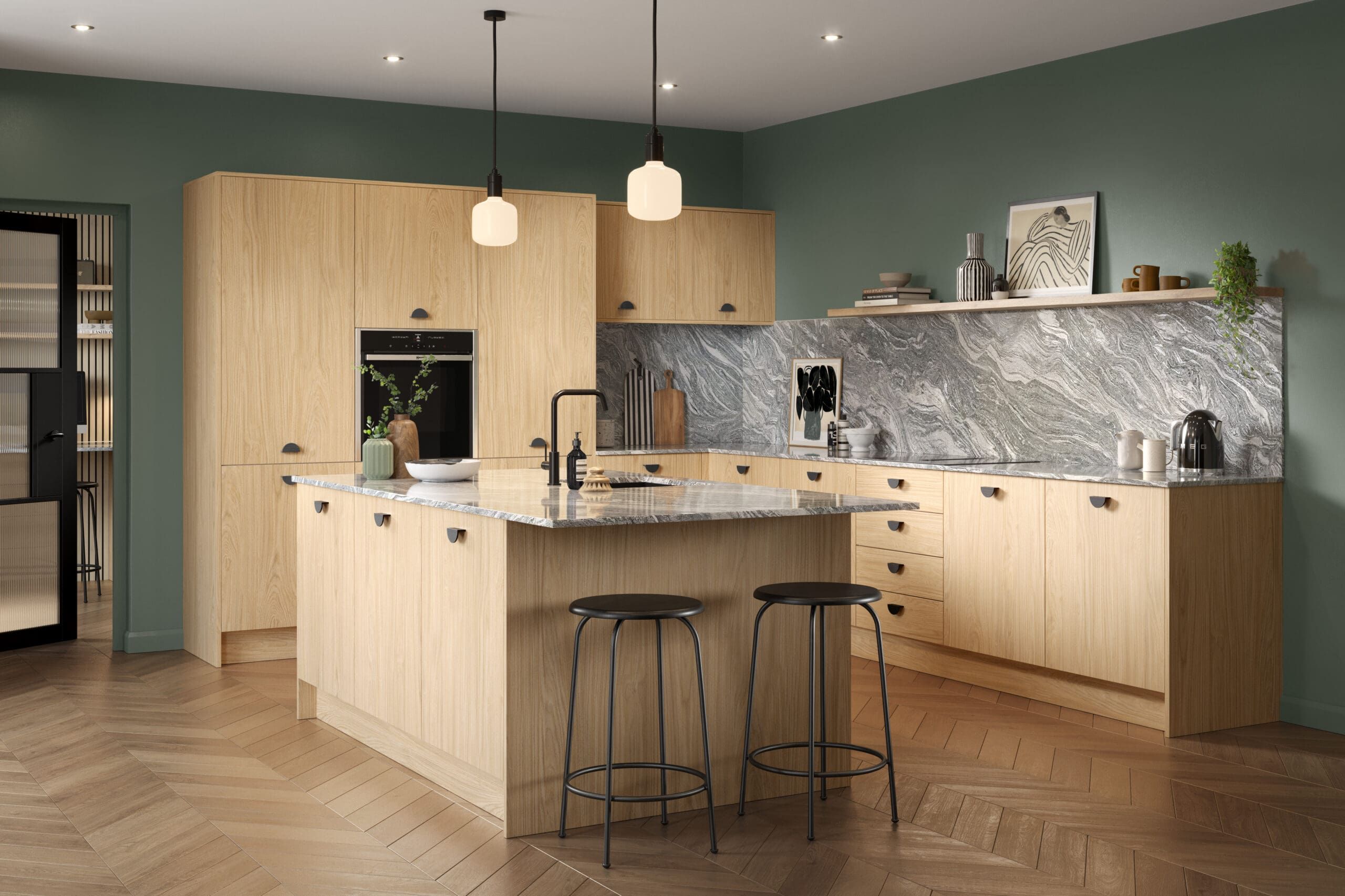 Valore light natural Casella oak kitchen